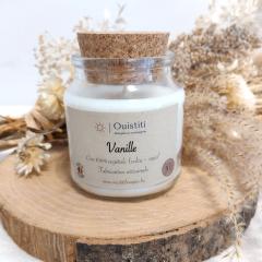 Foto van het artikel Geurkaars Vanille – Plantaardige was, 40u zoete zachte geur, handgemaakt in België