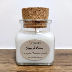 Foto van het artikel Geurkaars Katoenbloem – 80g zachte & frisse geur, plantaardige was & handgemaakt in België