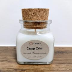 Foto van het artikel Geurkaars Gekruide Sinaasappel – 80g warme citrusgeur, plantaardige was & Belgisch vakwerk