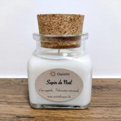 Photo de l'article Bougie Sapin de Noël – 80g d’ambiance festive & boisée, cire végétale & artisanat belge