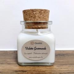 Foto van het artikel Geurkaars Zoete Viooltjes – 80g bloemige zoetheid, plantaardige was & met liefde gemaakt