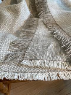 Photo de l'article Plaid en lin lavé avoine